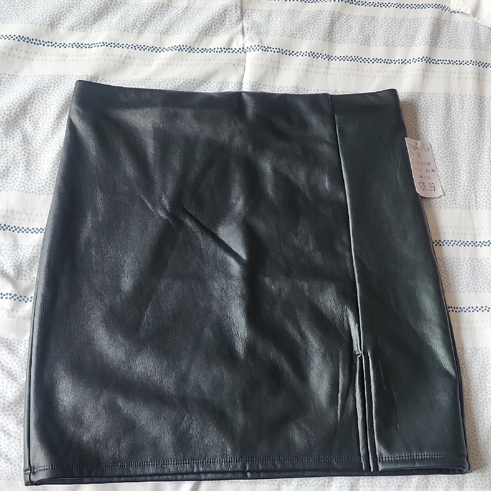Tiger Lily Faux Leather Skirt